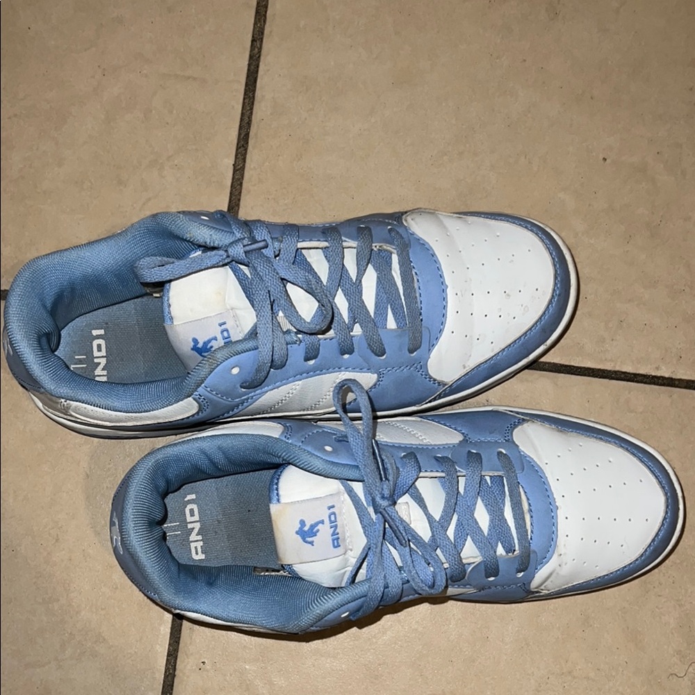 AND1 Kids Blue and White Sneakers
